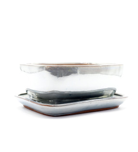 MACETA 147791 (21.5x16x8 cm) GRIS CLARO