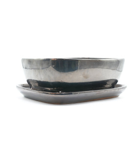 MACETA 147792 (26x20x9 cm) GRIS OSCURO